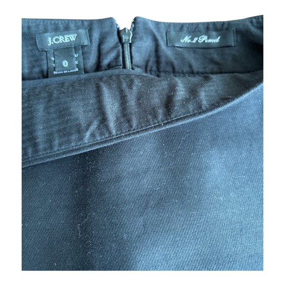 J. CREW NO. 2 PENCIL SKIRT BLACK SIZE 0 - Picture 4 of 6